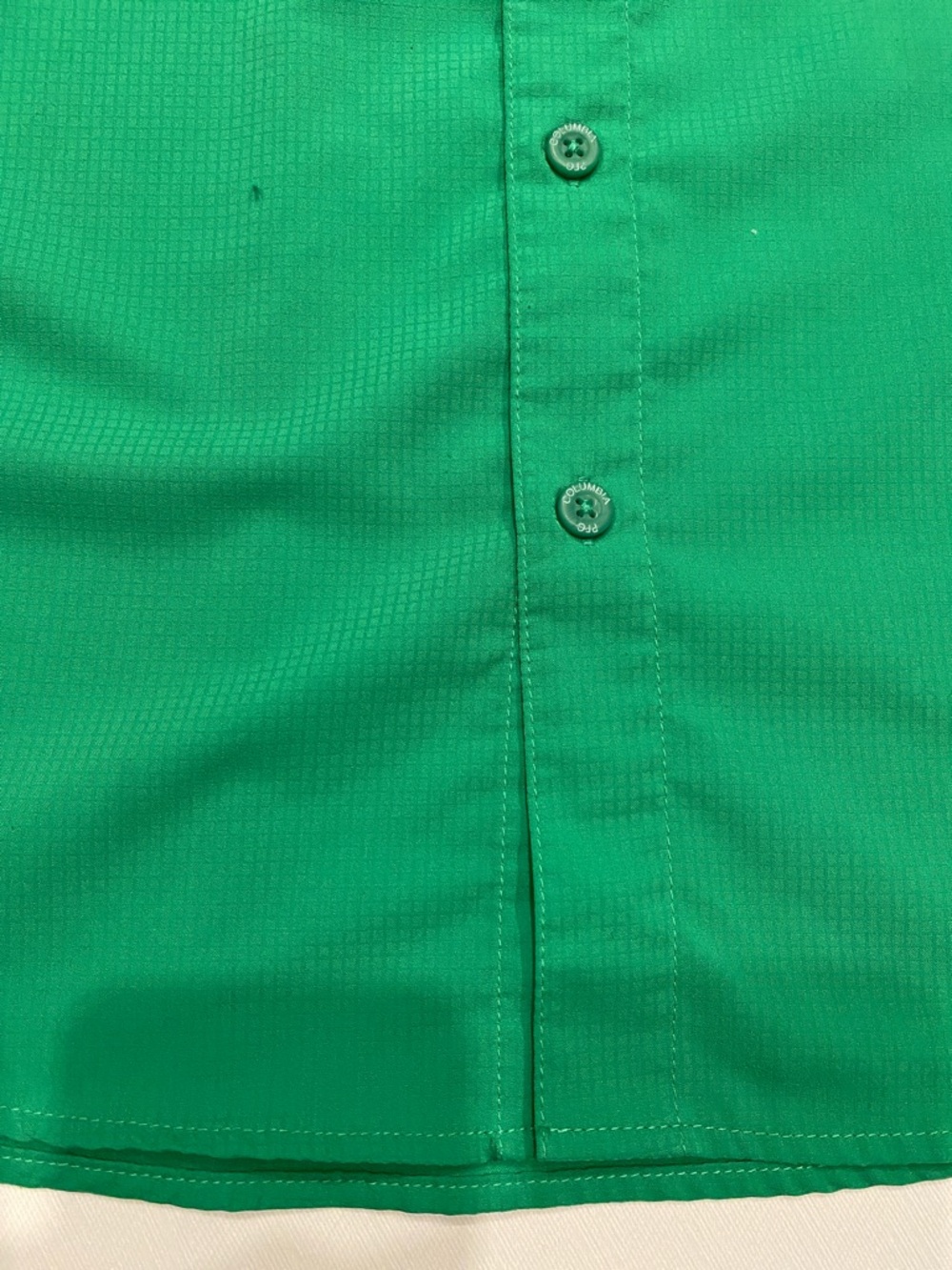 Columbia PFG Men’s S Bright Green Long-Sleeve Button-Down Shirt - Picture 5 of 8